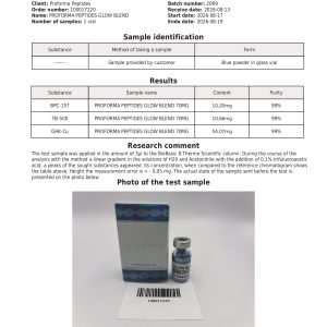 Alternative view of GHK-CU + BPC-157 + TB500 Blend “GLOW BLEND” 70mg