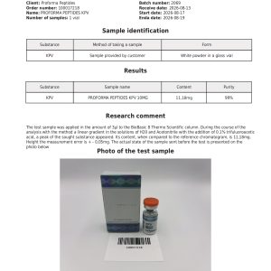 Alternative view of KPV 10mg