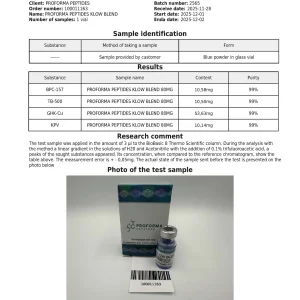 Alternative view of GHK-CU + BPC-157 + TB500 + KPV Blend “KLOW BLEND” 80mg