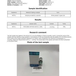 Alternative view of MOTS-c 10mg
