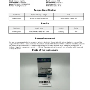 Alternative view of TB-4 (Ac-SDKP) 10mg