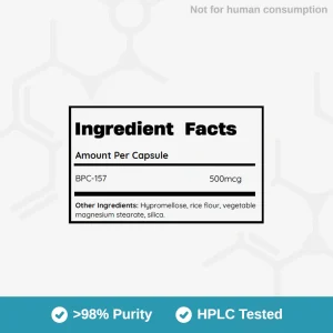 Alternative view of BPC-157 500mcg